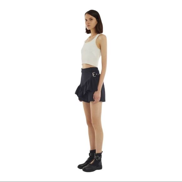 3.1 Phillip Lim Ruffled-Apron Short - Picture 3 of 11